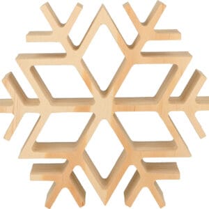 Flocon en bois 20x17 cm - Artemio