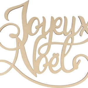 Joyeux Noël mot en bois 8x6 cm - Artemio
