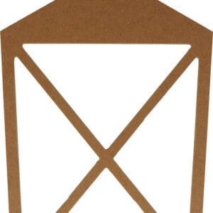 Silhouette lanterne 16x25 cm - MDF - Silhwood