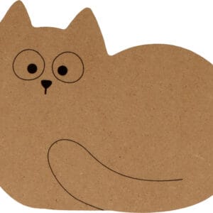 Silhouette chat 15x11 cm - MDF - Silhwood