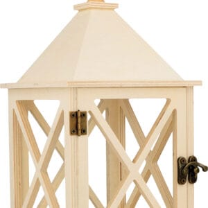 Lanterne bois - 12,5x24 cm - Artemio