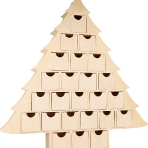 Calendrier de l'Avent sapin 43,5x45x6,5 cm - Artemio