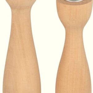 2 bougeoirs en bois - Artemio