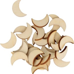 30 silhouettes en bois lunes - Artemio