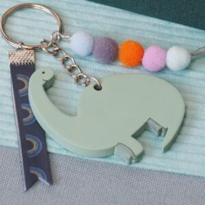 Porte-clésen bois  dino - Artemio