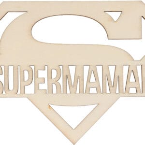 Silhouette en bois supermaman 14x10 cm - Artemio