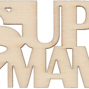 Silhouette en bois supermaman 10x4 cm - Artemio