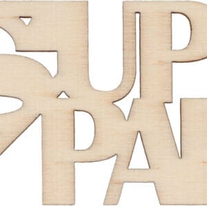 Silhouette en bois superpapa 10x4 cm - Artemio