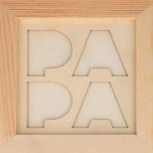 Cadre passe-partout bois papa 12,5x12,5 cm - Artemio