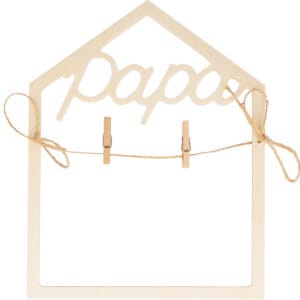 Cadre 2D papa en bois 15x19 cm - Artemio