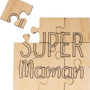 Puzzle en bois maman 14x14 cm - Artemio