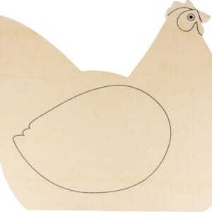 Silhouette en bois poule 30x23,5 cm - Artemio