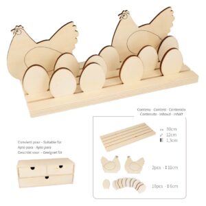 Kit silhouettes en bois poules - Artemio