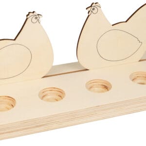 Support à oeufs en bois poules - Artemio