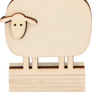 6 porte-noms en bois moutons - Artemio
