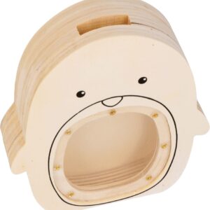 Tirelire pingouin en bois 12,7x14,3 cm - Artemio