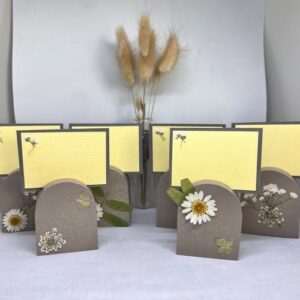 6 porte-noms en bois arrondis - Artemio