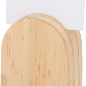 6 porte-noms en bois arrondis - Artemio