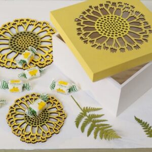 2 silhouettes fleurs en bois - Artemio