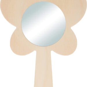 Miroir papillon en bois 11x13,5 cm - Artemio
