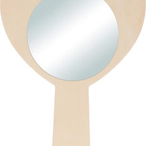 Miroir coeur en bois 9x13,5 cm - Artemio
