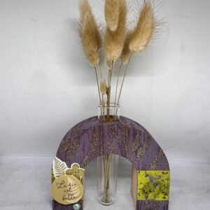 Vase soliflore en bois 11x9,5 cm  - Artemio