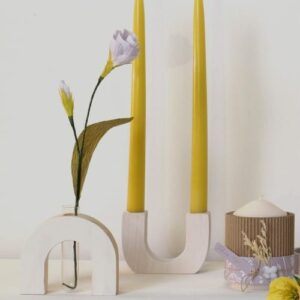 Vase soliflore en bois 11x9,5 cm  - Artemio