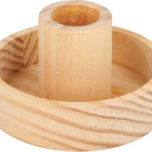Bougeoir rond en bois 9 cm - Artemio