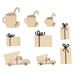 28 silhouettes en bois hiver - Artemio