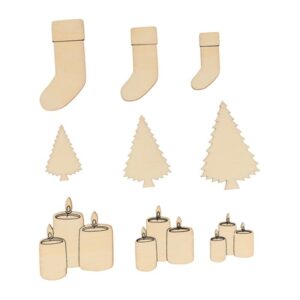 28 silhouettes en bois hiver - Artemio