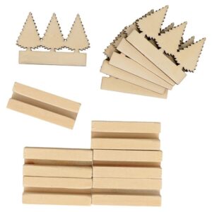 6 porte-noms en bois sapins- Artemio