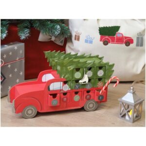 Calendrier de l'Avent camion 40x22,5x10,5 cm - Artemio