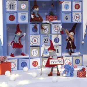 Calendrier de l'Avent 3 niches 40x34x8 cm - Artemio