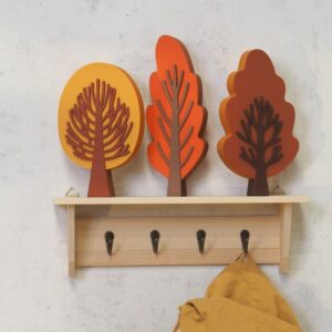 L'étagère porte-manteau 36x11,5x9 cm en bois - Artemio