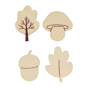 4x3 silhouettes en bois automne - Artemio