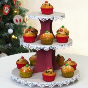 Présentoir cupcakes 30x30 cm en bois - Artemio