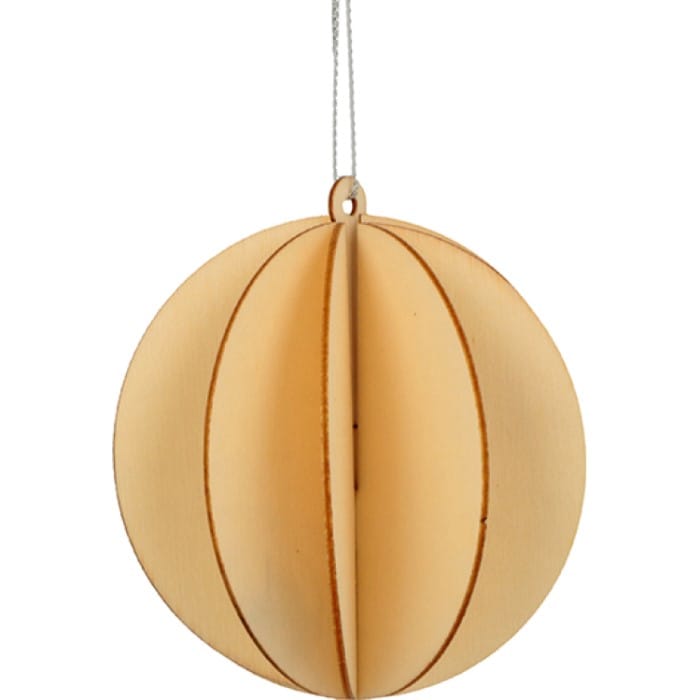 Silhouette 3D boule 7,5x8,5 cm en bois - Artemio