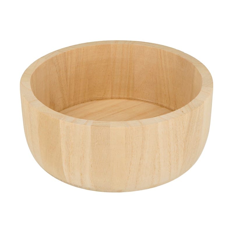 Pot rond 17 cm en bois - Artemio