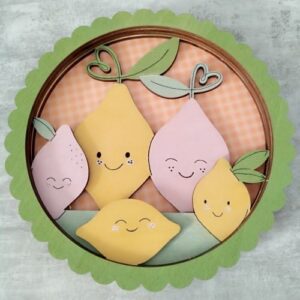 5 silhouettes en bois citrons 20 cm - Artemio