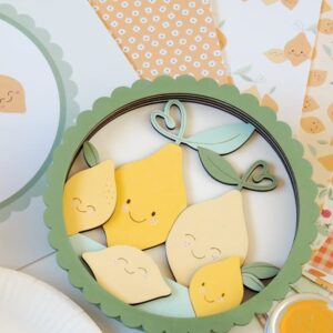 5 silhouettes en bois citrons 20 cm - Artemio