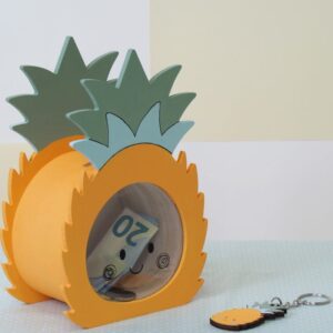 Tirelire ananas en bois 13,5x20 cm -  Artemio