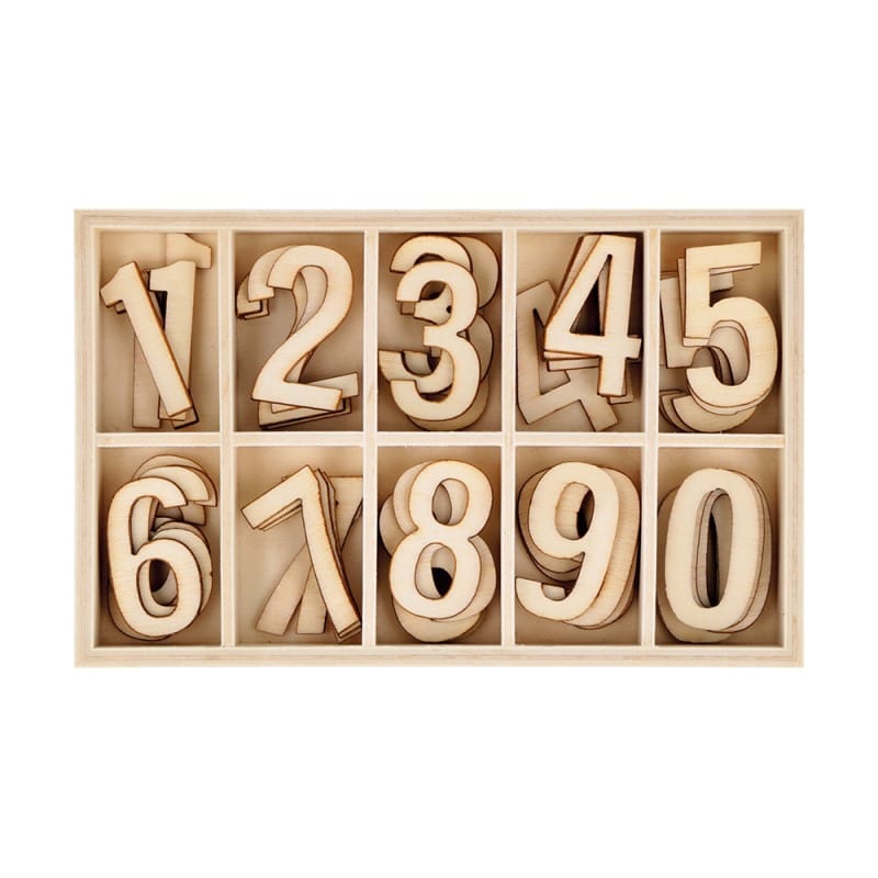 50 chiffres en bois - Artemio
