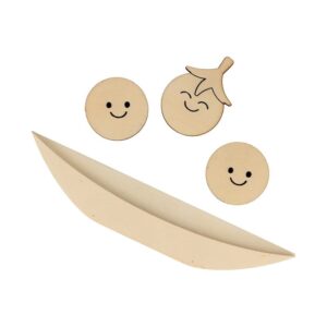 
3 silhouettes rondes en bois - Artemio