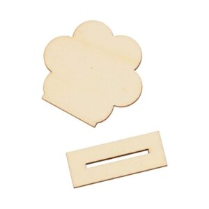 6 porte-noms en bois fleurs - Artemio