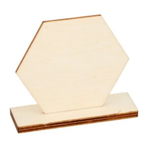 6 porte-noms en bois hexagones - Artemio