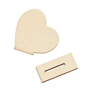 6 porte-noms en bois coeurs - Artemio