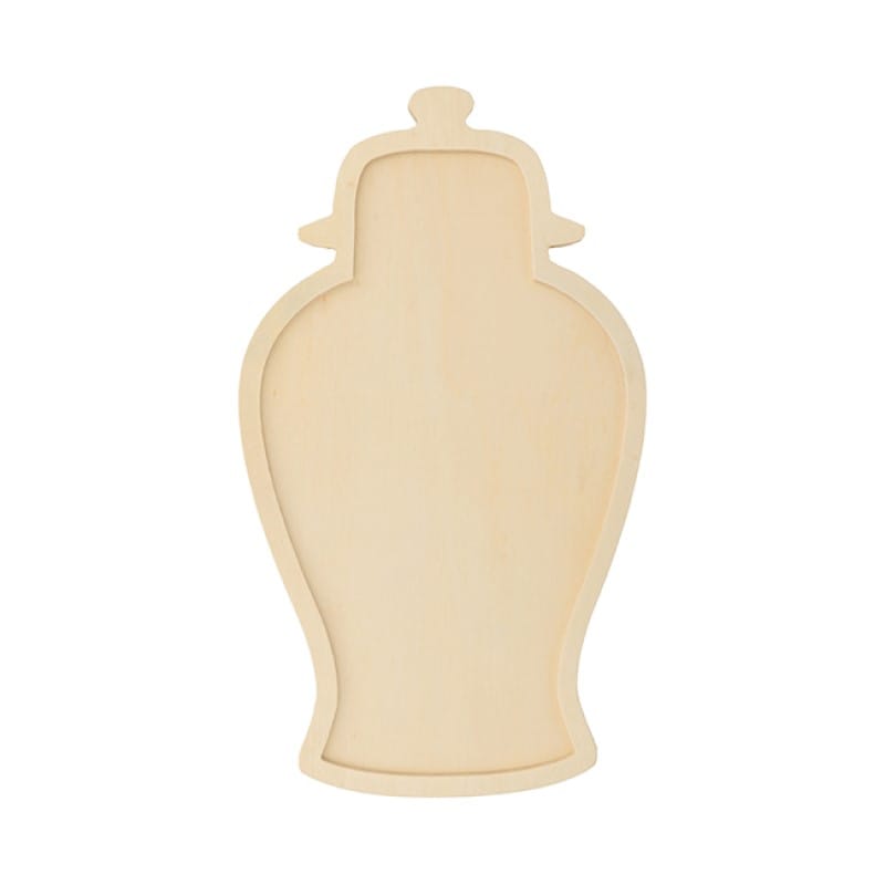 Silhouette vase en bois 17x30 cm - Artemio