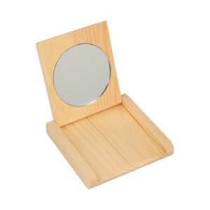 Miroir en bois 8x8 cm - Artemio