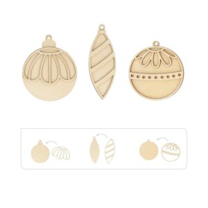3 silhouettes Noël en bois - Artemio