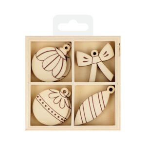 4x3 silhouettes en bois boule - Artemio